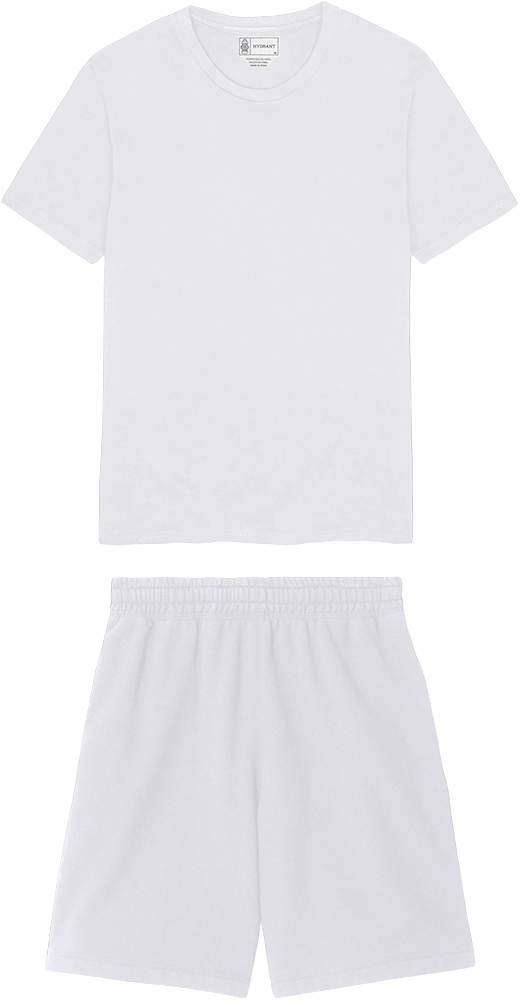 Conjunto de pijama Hydrant PJ00001 Branco - Masculino
